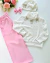 Conjunto de calça rosa e blusa moletom tricô com laços strass Fabiana na internet
