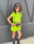 Conjunto neon de saia cargo e blusa - loja online