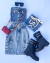 Saia cargo jeans midi - comprar online
