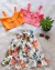Conjunto beija flor saia e cropped (cores)
