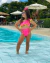 Biquíni rosa neon com detalhes amarelo - comprar online