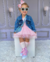 Vestido de tule rosa bebê - comprar online