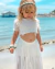 Conjunto Ana Maria off midi de saia e cropped tule - loja online