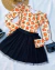 Conjunto de saia tule preta e blusa capivara manga longa - comprar online