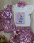 Conjunto de short saia rosa metalizado e blusa little things (com ou sem jaqueta) na internet