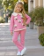 Conjunto de calça e moletom rosa com ursinhos off ( com ou sem Blusa)