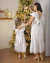 Kit vestido branco com Laise mãe e filha Lola - comprar online