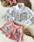 Conjunto de short rosa com franja e camisa branca franja boiadeira Jú - Estilosa Kids / Loja Online Moda Infantil
