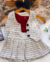 Conjunto de saia pregas e colete branco e preto Tweed Alana (com ou sem blusa preta) - comprar online