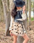 Conjunto de saia tule coração , bata off e cropped courino na internet