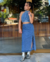 Conjunto de saia jeans longa e cropped tomara que caia - Estilosa Kids / Loja Online Moda Infantil