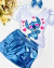 Conjunto de saia metalizada cargo e body BRANCO stitch