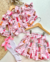 Conjunto de saia e camisa xadrez rosa boiadeira MAVi - comprar online
