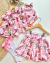 Conjunto de saia e camisa xadrez rosa boiadeira MAVi - comprar online