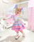 Conjunto de salopete candy colors com camisa branca Pietra (acompanha laço de cabelo) na internet