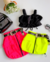 Conjunto de top preto e saia cargo neon ( opção de cor)