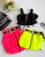 Conjunto de top preto e saia cargo neon ( opção de cor)