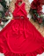 Vestido Leticia Mullet vermelho de amarração nas costas - loja online