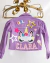 Jaqueta lilás personalizada com nome