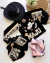 Conjunto de short preto e jaqueta preta personalizada boiadeira