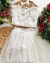 Conjunto Ana Maria off midi de saia e cropped tule - Estilosa Kids / Loja Online Moda Infantil
