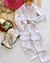 Conjunto de calça boiadeira e cropped branco - loja online