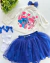 Conjunto de saia tutu e jaqueta veludo STITCH - comprar online