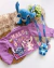 Jaqueta personalizada STITCH e ANGEL lilás - comprar online