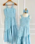 Vestido azul infantil Lavínia - comprar online