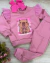 Conjunto de calça e moletom rosa capivara - comprar online