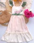 Vestido tricolor com flores - comprar online