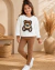 Conjunto de calça e blusa pelinho ursinho - comprar online