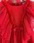 Vestido de tule vermelho Isadora (acompanha laço de cabelo) - Estilosa Kids / Loja Online Moda Infantil