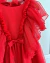 Vestido de tule vermelho Isadora (acompanha laço de cabelo) na internet