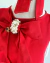 Vestido vermelho com laço espiral Noele (acompanha laço de cabelo) - Estilosa Kids / Loja Online Moda Infantil