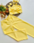 Conjunto de calça e cropped amarelo Tanara - comprar online