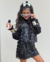 Colete de franja courino preto - Estilosa Kids / Loja Online Moda Infantil