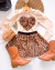 Conjunto de saia e blusa oncinha coração - comprar online