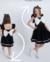 Vestido preto com laço branco Anita - comprar online