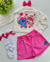 Conjunto de short rosa e jaqueta veludo cotelê off STITCH - comprar online