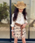 Conjunto de saia tule coração e bata off de amarrar - loja online