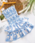 Vestido de lase azul com branco Maluzinha - Estilosa Kids / Loja Online Moda Infantil