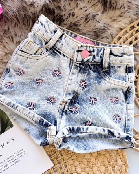 Short jeans lacinhos - comprar online