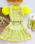 Conjunto de vestido Tweed amarelo neon (com ou sem blusa neon) - comprar online