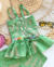 Imagem do Conjunto de short e blusa peplum verde Flora