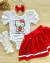 Conjunto de body Hello Kitty e saia vermelha Luara - comprar online