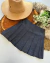 Saia jeans plissada
