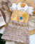 Conjunto de short saia tweed colorido e cropped dourado estrelas - Estilosa Kids / Loja Online Moda Infantil