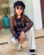 Conjunto de calça metalizada , top e blusa tule Antonela (opção de cor) - loja online