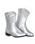 Bota texana infantil prateada